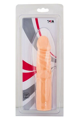 Телесный фаллос с венками ToyFa 882001-2