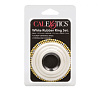 Набор из 3 белых эрекционных колец California Exotic Novelties White Rubber Ring Set SE-1407-09-2
