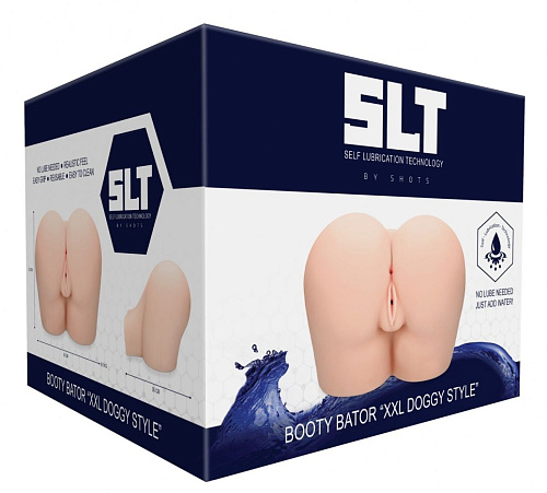 Телесная вагина-полуторс с самолубрикацией Shots Media BV XXL Doggy Style SLT015FLE