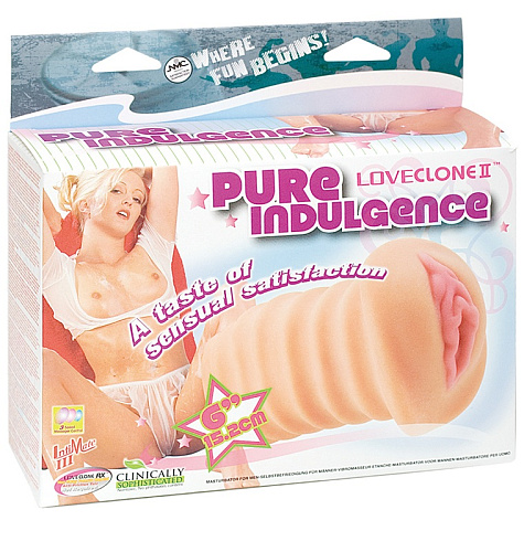 Мастурбатор-вагина телесного цвета с вибрацией и пультом управления NMC PURE INDULGENCE 150155