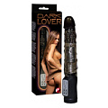 Чёрный вибратор с вращающимися шариками Orion DARK LOVER 0568570 (22 см)