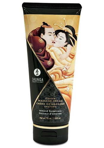 Массажный крем для тела с ароматом миндаля Shunga Almond Sweetness 4112