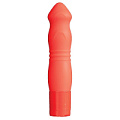 Оранжевый силиконовый вибромассажёр Dream Toys NEON BLISS VIBRATOR  20756 (9 см)