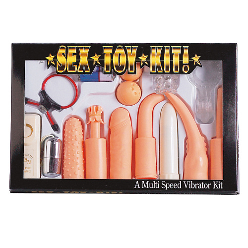 Телесный эротический набор для анально-вагинальной стимуляции Seven Creations Sex Toy Kit 4404MK-INB11XSC