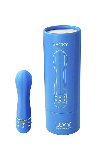Синий вибратор Lexy Becky B4 (11,5 см)