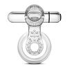 Прозрачное эрекционное кольцо с подхватом, вибропулей и язычком Blush Novelties 10 Function Vibrating Tongue RingBL-66912