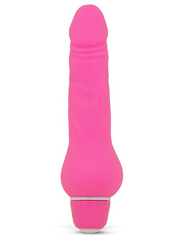 Розовый вибратор-реалистик Dream Toys PURRFECT SILICONE CLASSIC MINI 21150 (14 см)