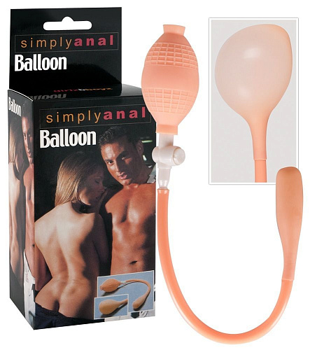 Анальный массажёр телесного цвета с функцией расширения Seven Creations Simply Anal Balloon 2K86-BX