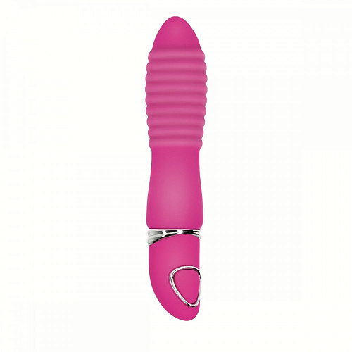 Розовый рельефный вибратор California Exotic Novelties Body Soul Indulge SE-2068-40-3 (9,5 см)