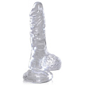 Прозрачный фаллоимитатор Pipedream King Cock Clear 4 Cock with Balls PD5750-20 (12,7 см)