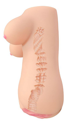 Телесный мастурбатор-вагина с имитацией груди KOKOS Clara OnaHole M03-001-12