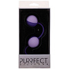 Фиолетовые вагинальные шарики Dream Toys PURRFECT SILICONE DUO TONE BALLS PURPLE 20821