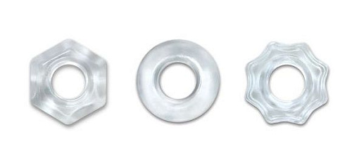 Набор из 3 прозрачных эрекционных колец NS Novelties Chubbies NSN-1111-11