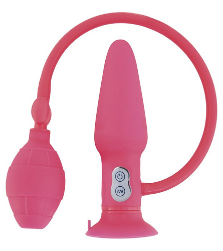 Розовая надувная вибровтулка POPO Pleasure 731304 (10 см)