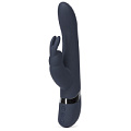 Тёмно-синий вибратор Fifty Shades of Grey Oh My USB Rechargeable Rabbit Vibrator FS-63943 (25,4 см)