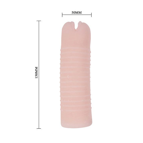 Мастурбатор телеснго цвета «Рыжая красотка» без вибрации Baile BM-009099