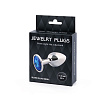 Анальное украшение с синим кристаллом Anal Jewelry Plug SILVER PLUG SMALL SS-13 (7,2 см)