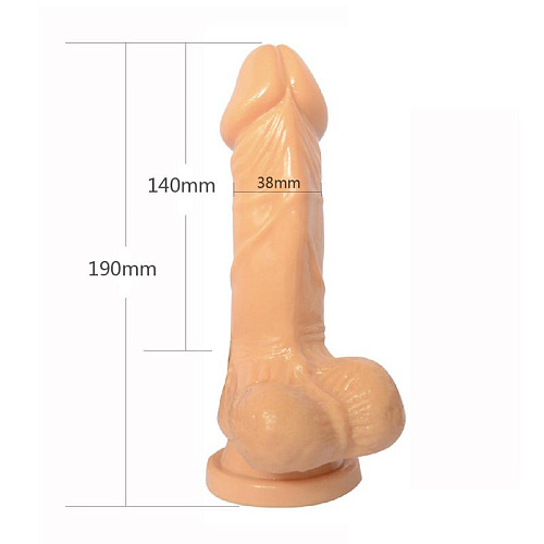 Телесный фаллоимитатор Howells 7 inch Realistic Cock 84002 flesh (19 см)