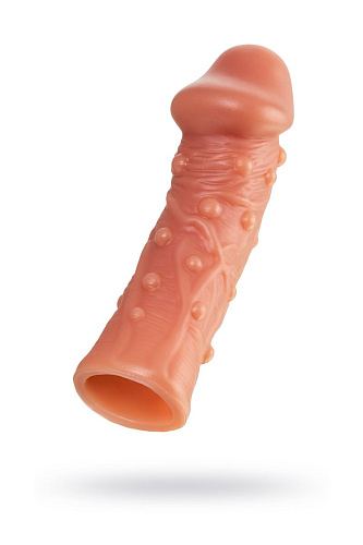 Реалистичная удлиняющая насадка с дополнительной стимуляцией KOKOS PS.002-L (16,5 см)