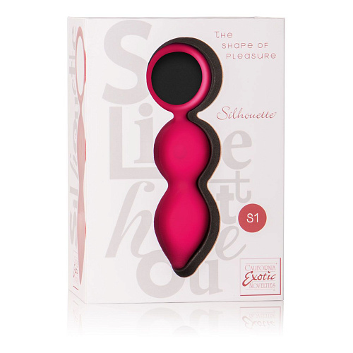 Красный анальный вибромассажёр California Exotic Novelties Silhouette S1 SE-4588-15-3 (9 см)