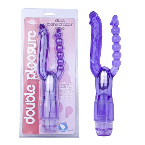 Двойной фиолетовый вибратор Howells Dual Panetrator 83050-purple