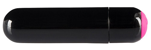 Перезаряжаемая чёрная вибропуля Orion Rechargeable Vibrobullet 05914240000 (9 см)