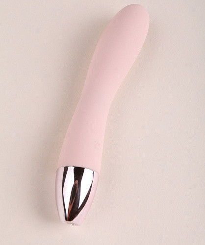 Силиконовый хай-тек вибромассажёр-жираф нежно-розового цвета ImToy Giraffe (16 см)