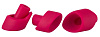 Набор из 3 насадок красного цвета увеличенного размера для вакуумного стимулятора Womanizer 2GO 0531251