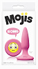 Розовая силиконовая пробка NS Novelties Emoji Face OMG NSN-0511-34 (8,6 см)