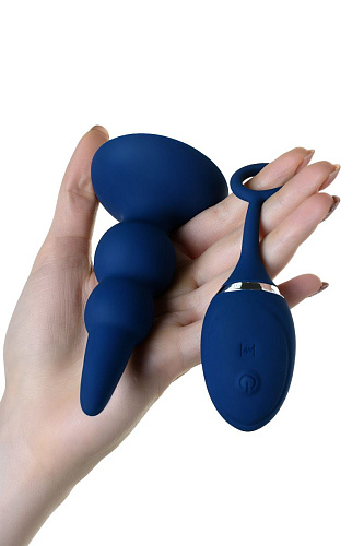 Синяя анальная вибровтулка ToyFa OPlay Prime 221002 (12 см)