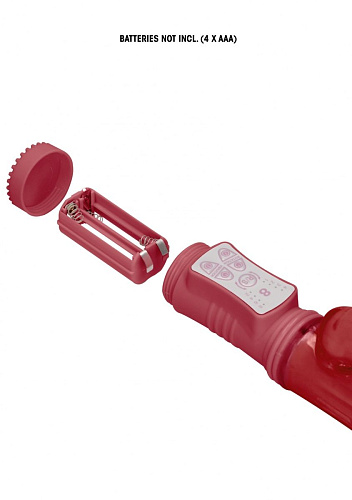 Красный вибратор-кролик Shots Media BV Rotating Rabbit SHTO002RED (23 см)