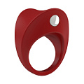 Красное эрекционное виброкольцо OVO B11 RED