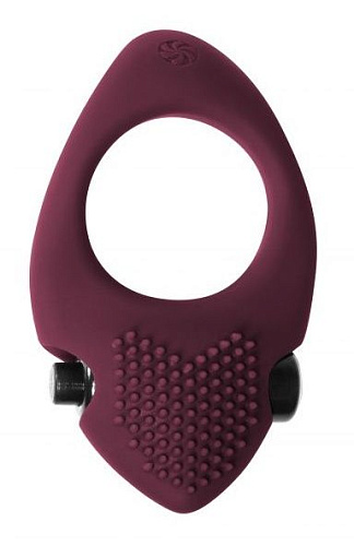 Бордовое эрекционное виброкольцо Lola toys Pure Passion Sunset 1302-02lola