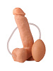 Телесный фаллоимитатор-реалистик с грушей LOVETOY (А-Полимер) 181500 (19 см)