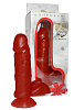 Гелевый красный фаллоимитатор с присоской Сумерки богов №4 321-04 BX DD (16,7 см)
