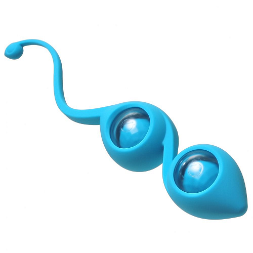 Нежно-голубые вагинальные шарики Lola toys Emotions Gi-Gi 4003-03