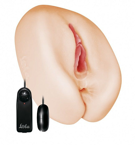 Вагина телесного цвета с вибропулей Lola toys Satisfaction Cherie 2101-18Lola