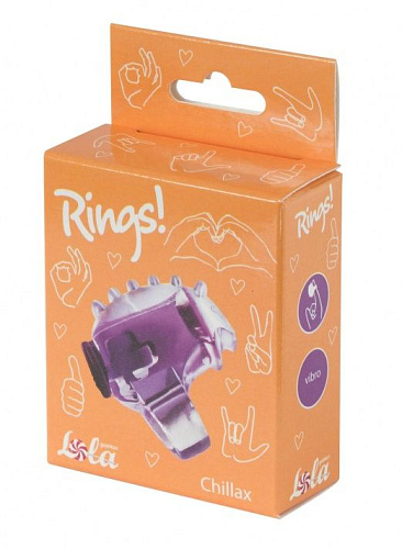 Фиолетовая насадка на палец Lola toys Rings Chillax 0117-00Lola