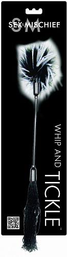 Розовый двусторонний стек Sportsheets и Sex Mischief Whipper Tickler SS76025 (24 см)