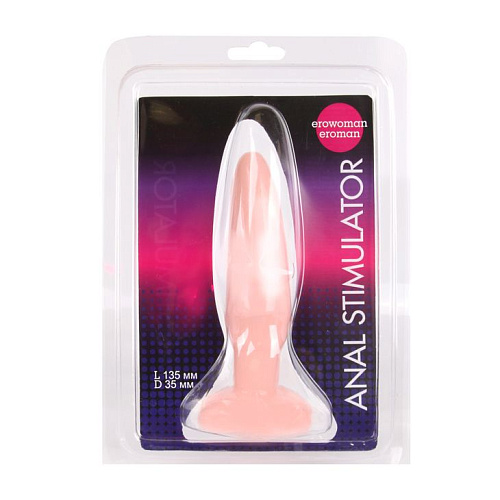 Анальная втулка телесного цвета Bior toys EE-10066 (13,5 см)
