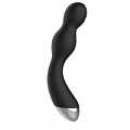 Чёрный вибратор с электростимуляцией Shots Media BV E-Stimulation G-spot Vibrator ELC002BLK (19,5 см)