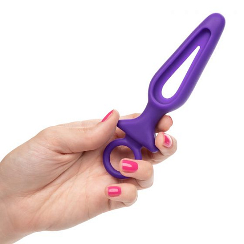 Фиолетовая силиконовая пробка с прорезью California Exotic Novelties Silicone Groove Probe SE-0393-46-2 (10,25 см)