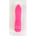 Розовый вибратор с кристаллами на основании ToyFa 881042-3