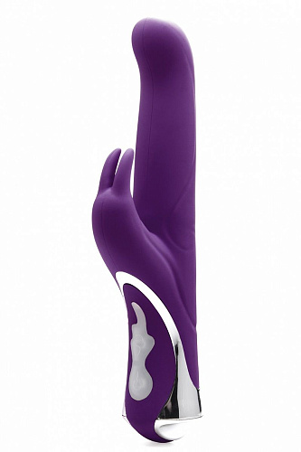 Фиолетовый перезаряжаемый вибратор Shots Media BV Rechargeable Rabbit Purple SHT233PUR (23,5 см)