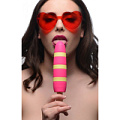 Ярко-розовый вибростимулятор-эскимо XR Brands 10X Popsicle Vibrator AG177-Magenta (21,6 см)