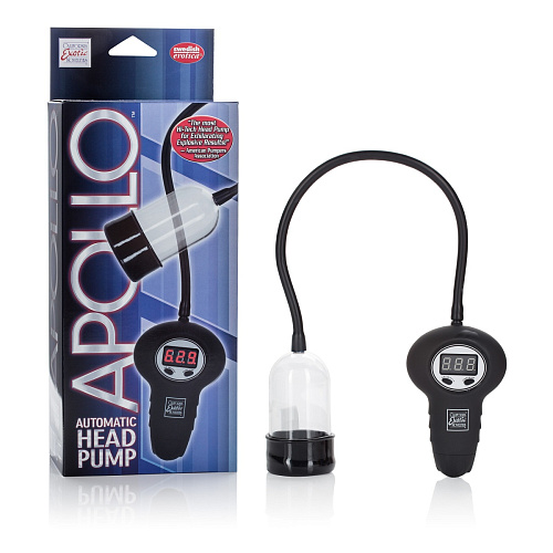 Прозрачная автоматическая вакуумная помпа California Exotic Novelties APOLLO AUTOMATIC SE-1036-03-3