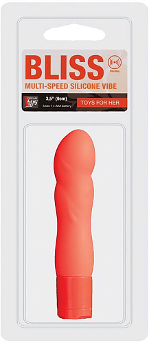 Оранжевый мини-вибратор Dream Toys NEON BLISS VIBRATOR 20755 (9 см)