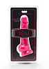 Розовый фаллоимитатор Toy Joy Happy Dicks 7.5 with Balls 10181 pink (19 см)
