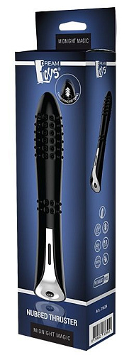 Чёрный вибромассажёр Dream Toys MAGIC NUBBED THRUSTER 21634 (12,5 см)