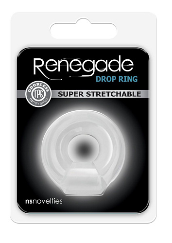 Прозрачное эрекционное кольцо NS Novelties Drop Ring NSN-1111-61